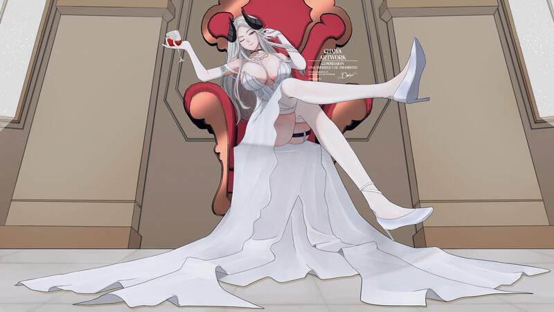 Full body Illustration for VTuber Hessa Elainore